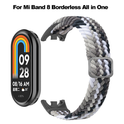 For Xiaomi Mi Band 8 Adjustable Nylon Braided Elasticity Watch Band(Grey) -  by PMC Jewellery | Online Shopping South Africa | PMC Jewellery