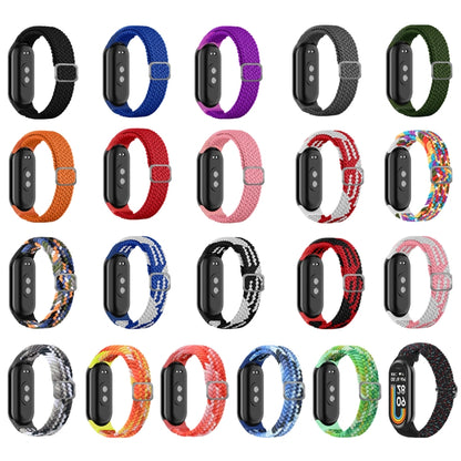 For Xiaomi Mi Band 8 Adjustable Nylon Braided Elasticity Watch Band(Rainbow) -  by PMC Jewellery | Online Shopping South Africa | PMC Jewellery