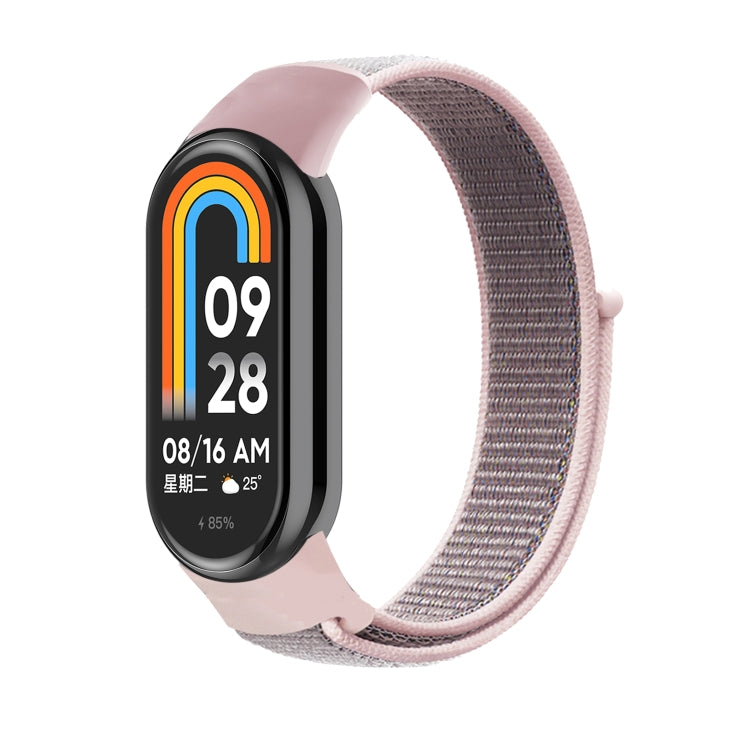 For Xiaomi Mi Band 8 Loop Nylon Replacement Watch Band(Pink) -  by PMC Jewellery | Online Shopping South Africa | PMC Jewellery