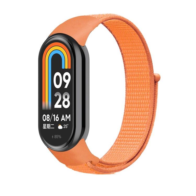 For Xiaomi Mi Band 8 Loop Nylon Replacement Watch Band(Papaya) -  by PMC Jewellery | Online Shopping South Africa | PMC Jewellery