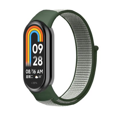 For Xiaomi Mi Band 8 Loop Nylon Replacement Watch Band(Dark Olive) -  by PMC Jewellery | Online Shopping South Africa | PMC Jewellery