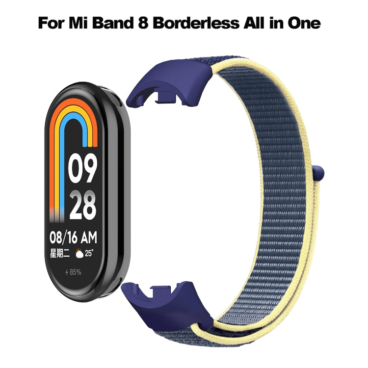 For Xiaomi Mi Band 8 Loop Nylon Replacement Watch Band(Blue Sea Color) -  by PMC Jewellery | Online Shopping South Africa | PMC Jewellery