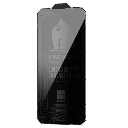 For iPhone 14 Pro WK WTP-067 King Kong Vacha 9D Curved Privacy Tempered Glass Film(Black) - iPhone 14 Pro Tempered Glass by WK | Online Shopping South Africa | PMC Jewellery