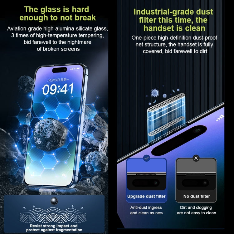 For iPhone 13 Pro Max WK WTP-067 King Kong Vacha 9D Curved Privacy Tempered Glass Film(Black) - iPhone 13 Pro Max Tempered Glass by WK | Online Shopping South Africa | PMC Jewellery