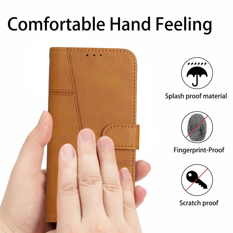 For Xiaomi Redmi Note 12 4G Global Stitching Calf Texture Buckle Leather Phone Case(Yellow) - free shipping - PMC TechLife - Order now!