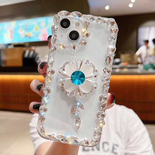 For iPhone 12 Pro Max Sunflower Diamond Phone Case(Transparent) - iPhone 12 Pro Max Cases by PMC Jewellery | Online Shopping South Africa | PMC Jewellery