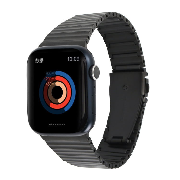 Ocean Metal Replacement Watch Band For Apple Watch 7 45mm(Black) -  by PMC TechLife | Online Shopping South Africa | PMC TechLife