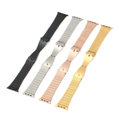 Ocean Metal Replacement Watch Band For Apple Watch 2 42 mm(Gold) - Watch Bands by PMC Jewellery | Online Shopping South Africa | PMC Jewellery