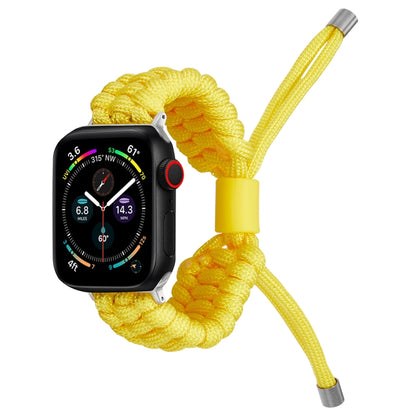 Stretch Plain Silicone Bean Watch Band For Apple Watch Ultra 49mm(Yellow) -  by PMC Jewellery | Online Shopping South Africa | PMC Jewellery