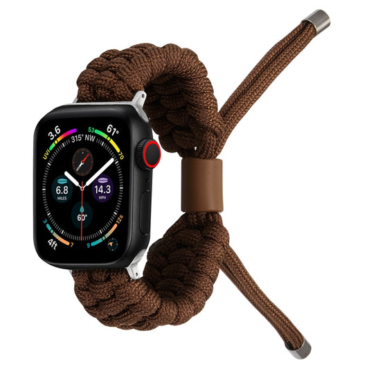 Stretch Plain Silicone Bean Watch Band For Apple Watch 8 45mm(Coffee Brown) -  by PMC Jewellery | Online Shopping South Africa | PMC Jewellery