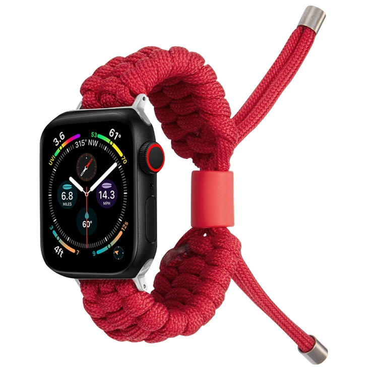 Stretch Plain Silicone Bean Watch Band For Apple Watch 7 41mm(Red) -  by PMC Jewellery | Online Shopping South Africa | PMC Jewellery