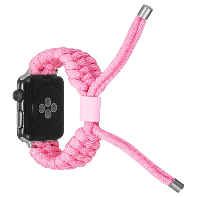 Stretch Plain Silicone Bean Watch Band For Apple Watch 7 41mm(Light Pink) -  by PMC Jewellery | Online Shopping South Africa | PMC Jewellery