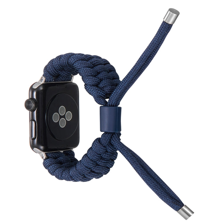 Stretch Plain Silicone Bean Watch Band For Apple Watch SE 2022 44mm(Navy Blue) -  by PMC Jewellery | Online Shopping South Africa | PMC Jewellery