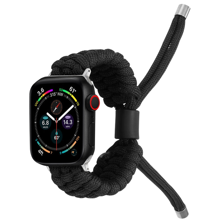 Stretch Plain Silicone Bean Watch Band For Apple Watch 5 40mm(Black) -  by PMC TechLife | Online Shopping South Africa | PMC TechLife
