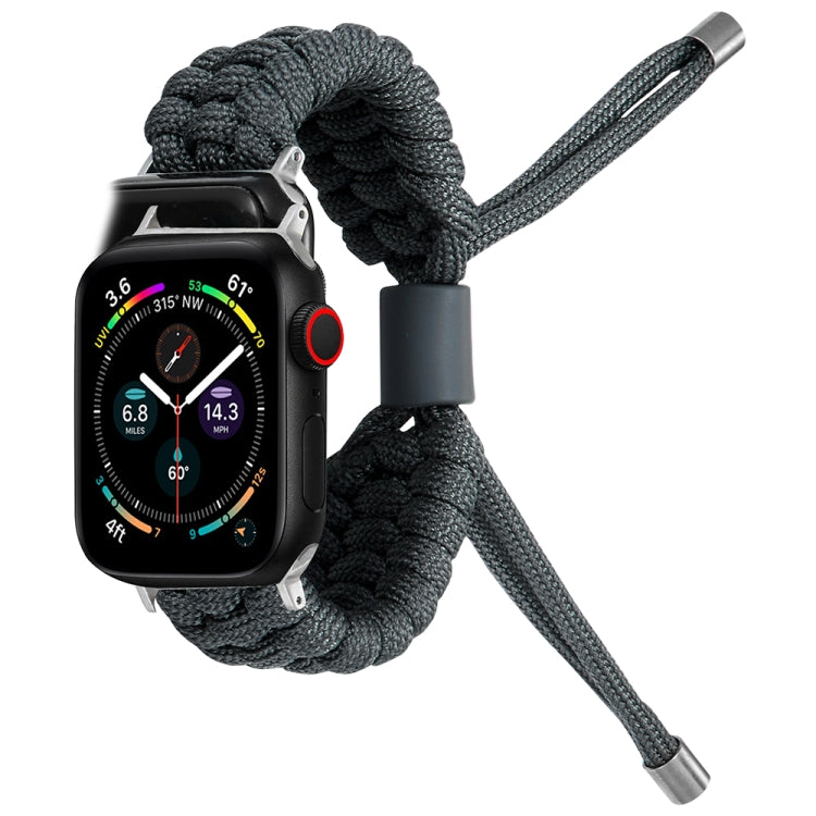Stretch Plain Silicone Bean Watch Band For Apple Watch 5 40mm(Dark Grey) -  by PMC TechLife | Online Shopping South Africa | PMC TechLife