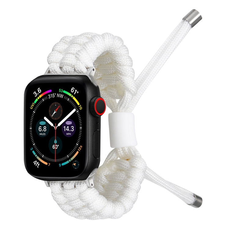 Stretch Plain Silicone Bean Watch Band For Apple Watch 5 44mm(White) -  by PMC TechLife | Online Shopping South Africa | PMC TechLife