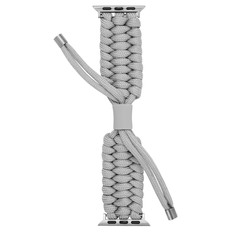 Stretch Plain Silicone Bean Watch Band For Apple Watch 5 44mm(Grey White) -  by PMC TechLife | Online Shopping South Africa | PMC TechLife