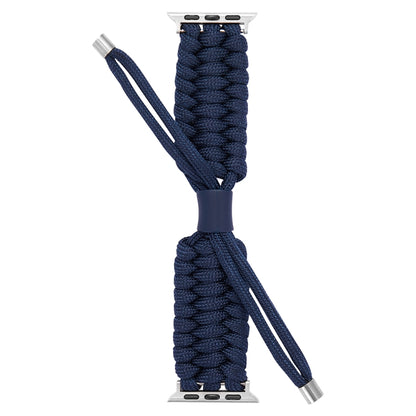 Stretch Plain Silicone Bean Watch Band For Apple Watch 4 40mm(Navy Blue) -  by PMC Jewellery | Online Shopping South Africa | PMC Jewellery