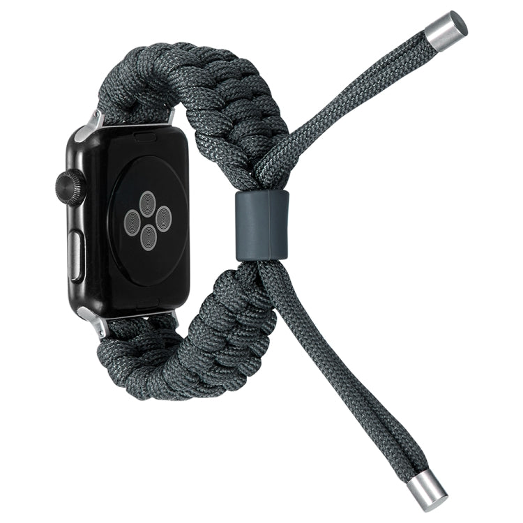 Stretch Plain Silicone Bean Watch Band For Apple Watch 3 38mm(Dark Grey) -  by PMC TechLife | Online Shopping South Africa | PMC TechLife
