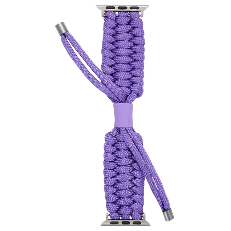Stretch Plain Silicone Bean Watch Band For Apple Watch 9 41mm(Light Purple) - Watch Bands by PMC TechLife | Online Shopping South Africa | PMC TechLife