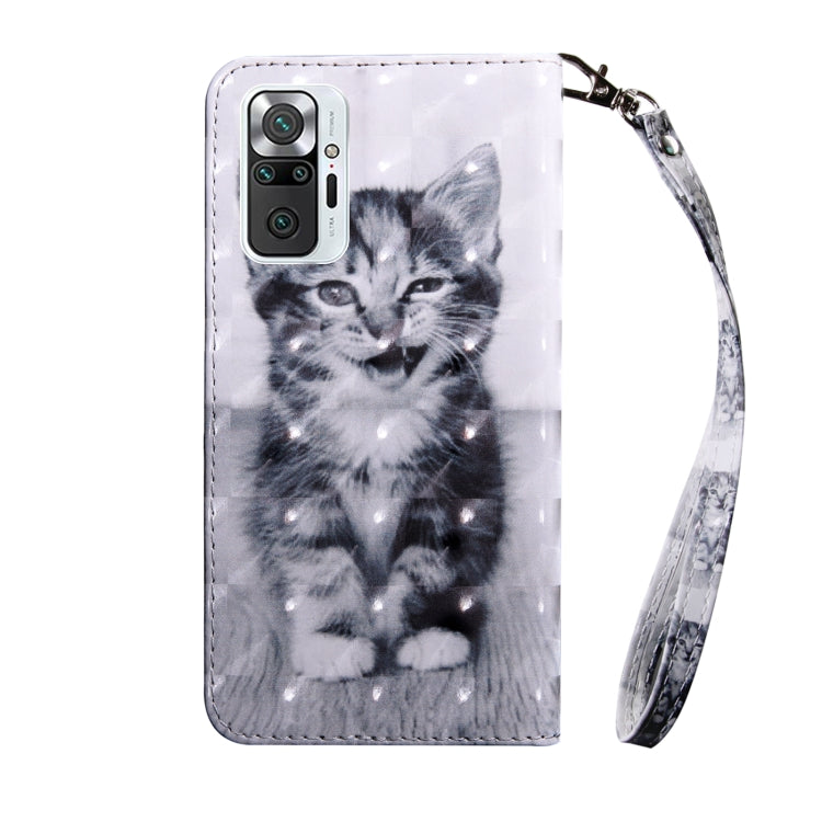 For Xiaomi Redmi Note 10 Pro 3D Painted Pattern Leather Phone Case(Smile Cat) - free shipping - PMC TechLife - Order now!