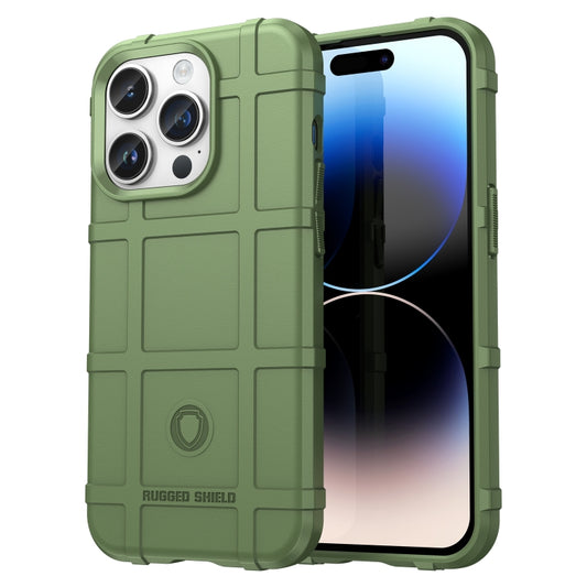 For iPhone 15 Pro Max Full Coverage Shockproof TPU Phone Case(Green) - iPhone 15 Pro Max Cases by PMC Jewellery | Online Shopping South Africa | PMC Jewellery