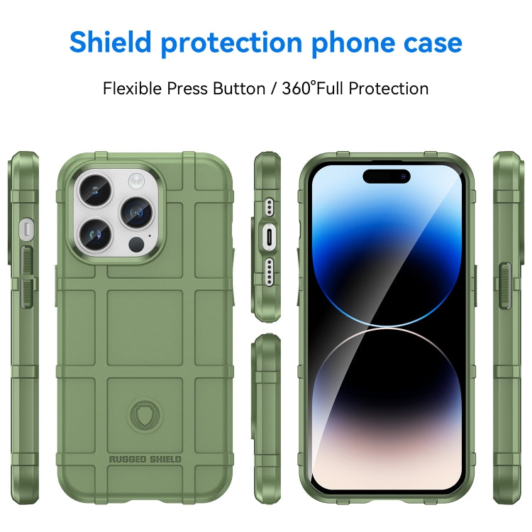 For iPhone 15 Pro Max Full Coverage Shockproof TPU Phone Case(Green) - iPhone 15 Pro Max Cases by PMC Jewellery | Online Shopping South Africa | PMC Jewellery