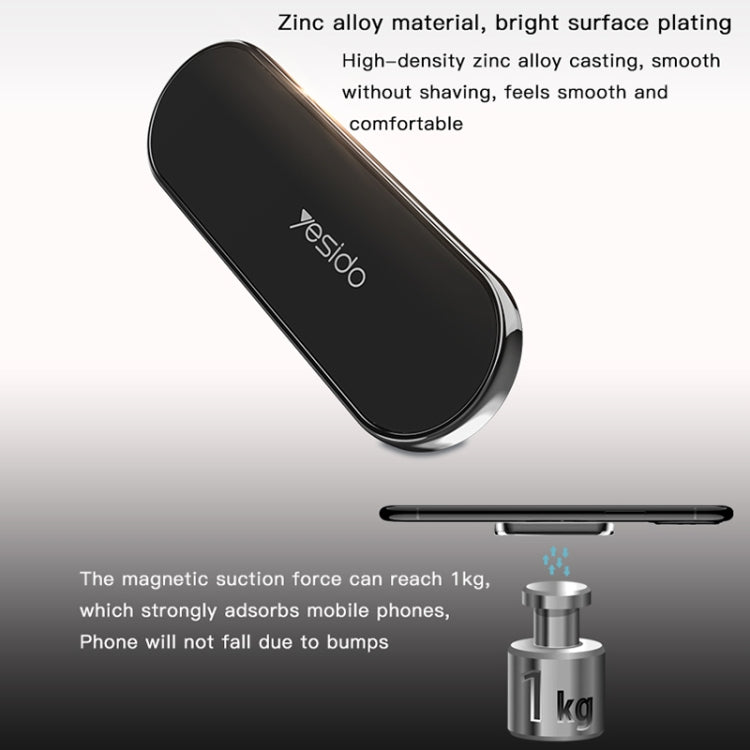Yesido C83 Car Strong Magnetic Phone Holder(Silver) - Universal Car Holders by Yesido | Online Shopping South Africa | PMC TechLife | Buy Now Pay Later Mobicred