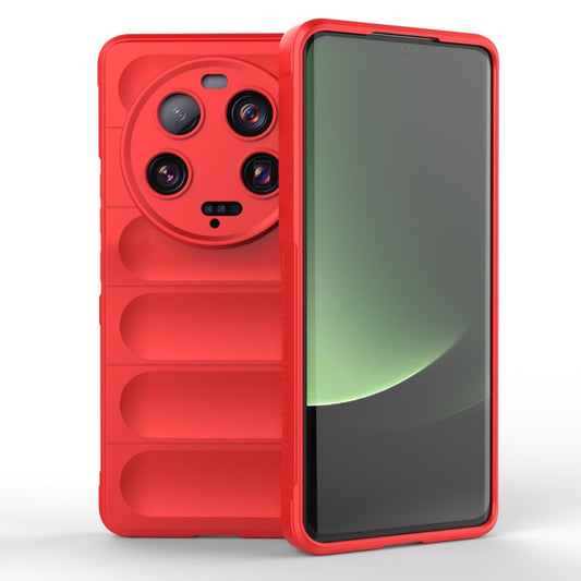 For Xiaomi 13 Ultra Magic Shield TPU + Flannel Phone Case(Red) - 13 Ultra Cases by PMC Jewellery | Online Shopping South Africa | PMC Jewellery