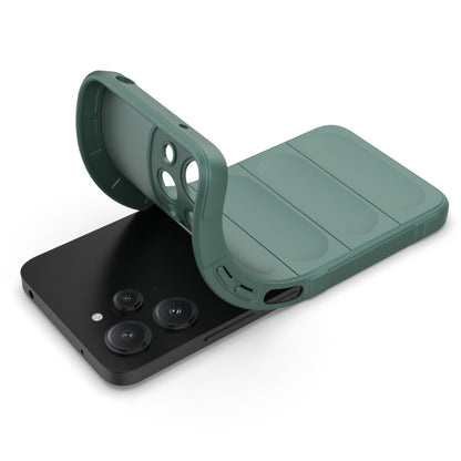 For Xiaomi Redmi 12 4G Magic Shield TPU + Flannel Phone Case(Dark Green) - Xiaomi Cases by PMC Jewellery | Online Shopping South Africa | PMC Jewellery