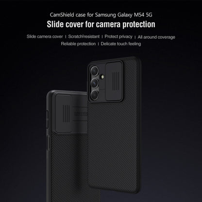 For Samsung Galaxy M54 5G NILLKIN Black Mirror Series Camshield PC Phone Case(Black) - Galaxy Phone Cases by NILLKIN | Online Shopping South Africa | PMC Jewellery