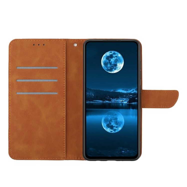 For Samsung Galaxy S23 Ultra 5G Stitching Embossed Leather Phone Case(Brown) - free shipping - PMC TechLife - Order now!