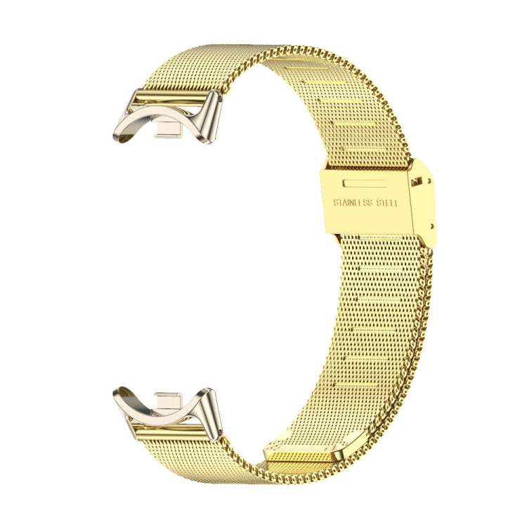 For Xiaomi Mi Band 8 Mijobs Milan Buckle Metal Stainless Steel Watch Band(Gold+Light Gold) -  by PMC Jewellery | Online Shopping South Africa | PMC Jewellery