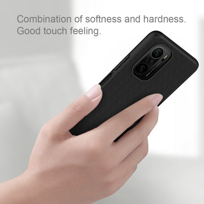 For Xiaomi Redmi K40 / K40 Pro / K40 Pro+ NILLKIN Shockproof TPU + PC Textured Phone Case(Black) - Xiaomi Cases by NILLKIN | Online Shopping South Africa | PMC Jewellery