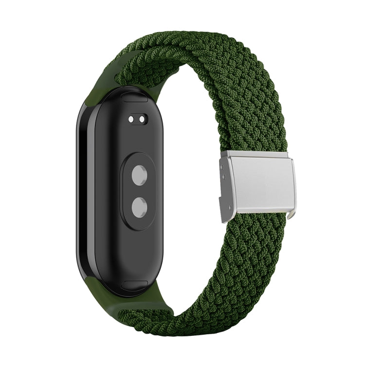 For Xiaomi Mi Band 8 Adjustable Nylon Braided Steel Buckle Watch Band(Green) -  by PMC Jewellery | Online Shopping South Africa | PMC Jewellery