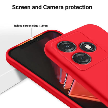 For Tecno Spark 10 4G / 10C 4G Pure Color Liquid Silicone Shockproof Phone Case(Red) - Tecno Cases by PMC Jewellery | Online Shopping South Africa | PMC Jewellery