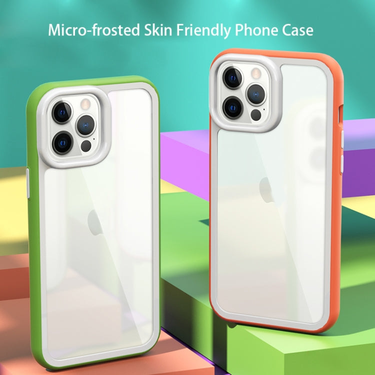 For iPhone 13 Pro Color Frame 2 in 1 Hollow Cooling Phone Case(White) - iPhone 13 Pro Cases by PMC Jewellery | Online Shopping South Africa | PMC Jewellery