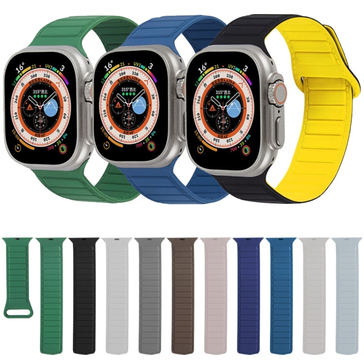 For Apple Watch 4 44mm Loop Magnetic Silicone Watch Band(Navy Blue) - Watch Bands by PMC Jewellery | Online Shopping South Africa | PMC Jewellery