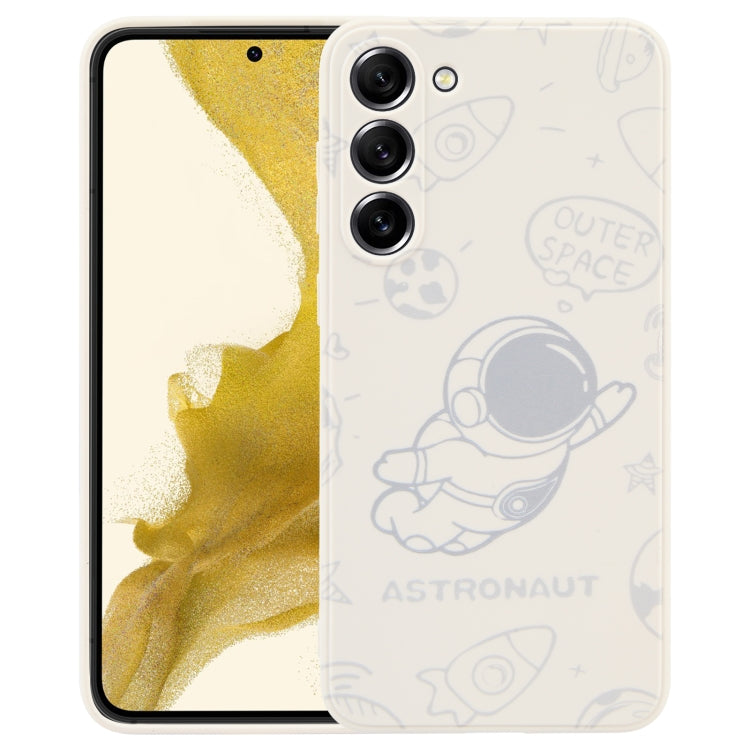 For Samsung Galaxy A81 Astronaut Pattern Silicone Straight Edge Phone Case(Flying Astronaut-White) - free shipping - PMC TechLife - Order now!