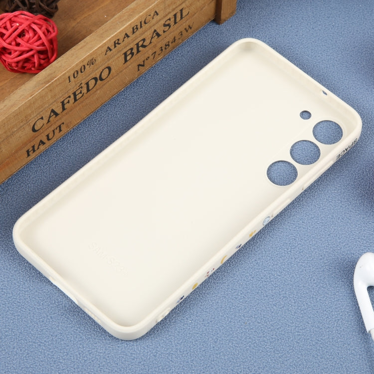 For Samsung Galaxy A71 Astronaut Pattern Silicone Straight Edge Phone Case(Planet Landing-White) - free shipping - PMC TechLife - Order now!