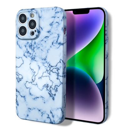 For iPhone 12 Pro Marble Pattern Phone Case(Blue White) - iPhone 12 / 12 Pro Cases by PMC Jewellery | Online Shopping South Africa | PMC Jewellery