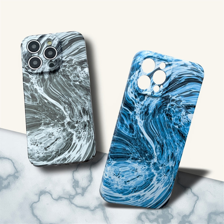 For iPhone 13 mini Marble Pattern Phone Case(Blue White) - iPhone 13 mini Cases by PMC Jewellery | Online Shopping South Africa | PMC Jewellery