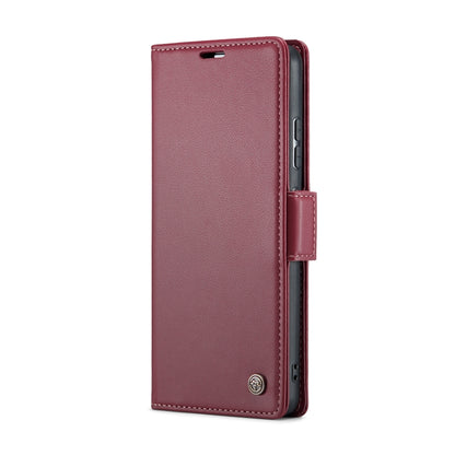 For Xiaomi Mi 11 Lite CaseMe 023 Butterfly Buckle Litchi Texture RFID Anti-theft Leather Phone Case(Wine Red) - Xiaomi Cases by CaseMe | Online Shopping South Africa | PMC Jewellery | Buy Now Pay Later Mobicred