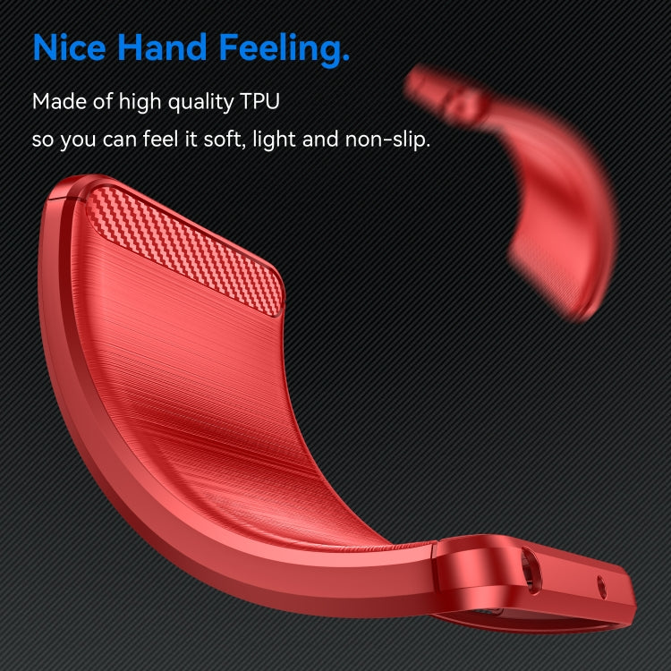 For Nokia C300 Brushed Texture Carbon Fiber TPU Phone Case(Red) - free shipping - PMC TechLife - Order now!