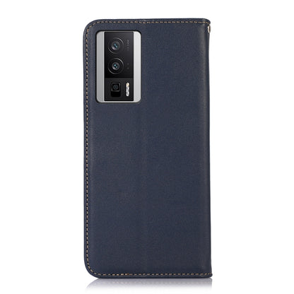 For Xiaomi Redmi K60 / K60 Pro / Poco F5 Pro KHAZNEH Nappa Top Layer Cowhide Leather Phone Case(Blue) - Xiaomi Cases by PMC Jewellery | Online Shopping South Africa | PMC Jewellery