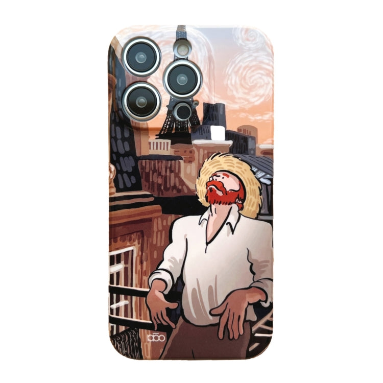 For iPhone 11 Precise Hole Oil Painting Pattern PC Phone Case(Tower) - iPhone 11 Cases by PMC TechLife | Online Shopping South Africa | PMC TechLife