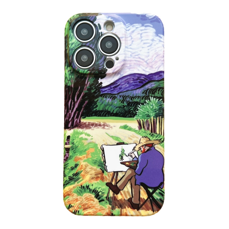 For iPhone 11 Pro Max Precise Hole Oil Painting Pattern PC Phone Case(Painting) - iPhone 11 Pro Max Cases by PMC Jewellery | Online Shopping South Africa | PMC Jewellery