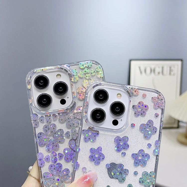 For iPhone 13 Pro Max Little Star Series Glitter Powder TPU Phone Case(Little Rabbit) - iPhone 13 Pro Max Cases by PMC Jewellery | Online Shopping South Africa | PMC Jewellery