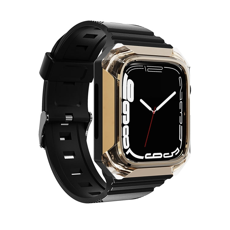 Armor Case Integrated TPU Watch Band For Apple Watch 5 40mm(Gold) - Watch Bands by PMC TechLife | Online Shopping South Africa | PMC TechLife
