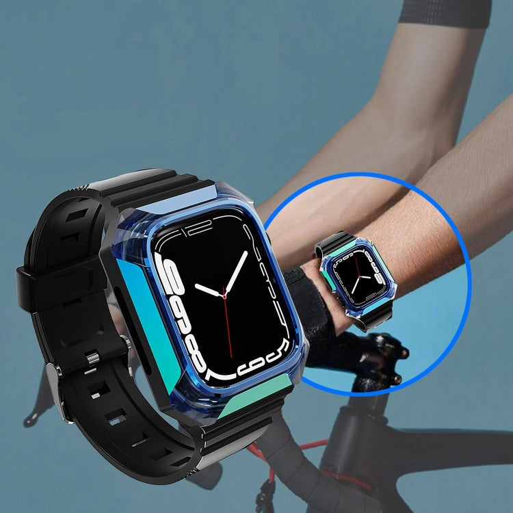 Armor Case Integrated TPU Watch Band For Apple Watch 2 38mm(Purple) - Watch Bands by PMC TechLife | Online Shopping South Africa | PMC TechLife